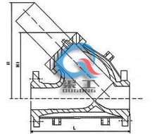 保溫Y型過濾器外形結(jié)構(gòu)圖 保溫Y型過濾器外形結(jié)構(gòu)圖