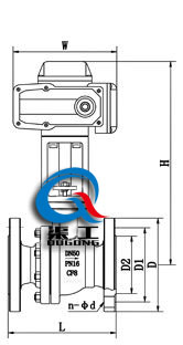 高溫電動(dòng)球閥 (配HR執(zhí)行器)