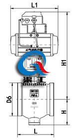 氣動(dòng)偏心半球閥 (法蘭式)